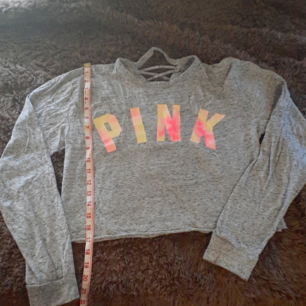 PINK crew neck  long sleeve Tee